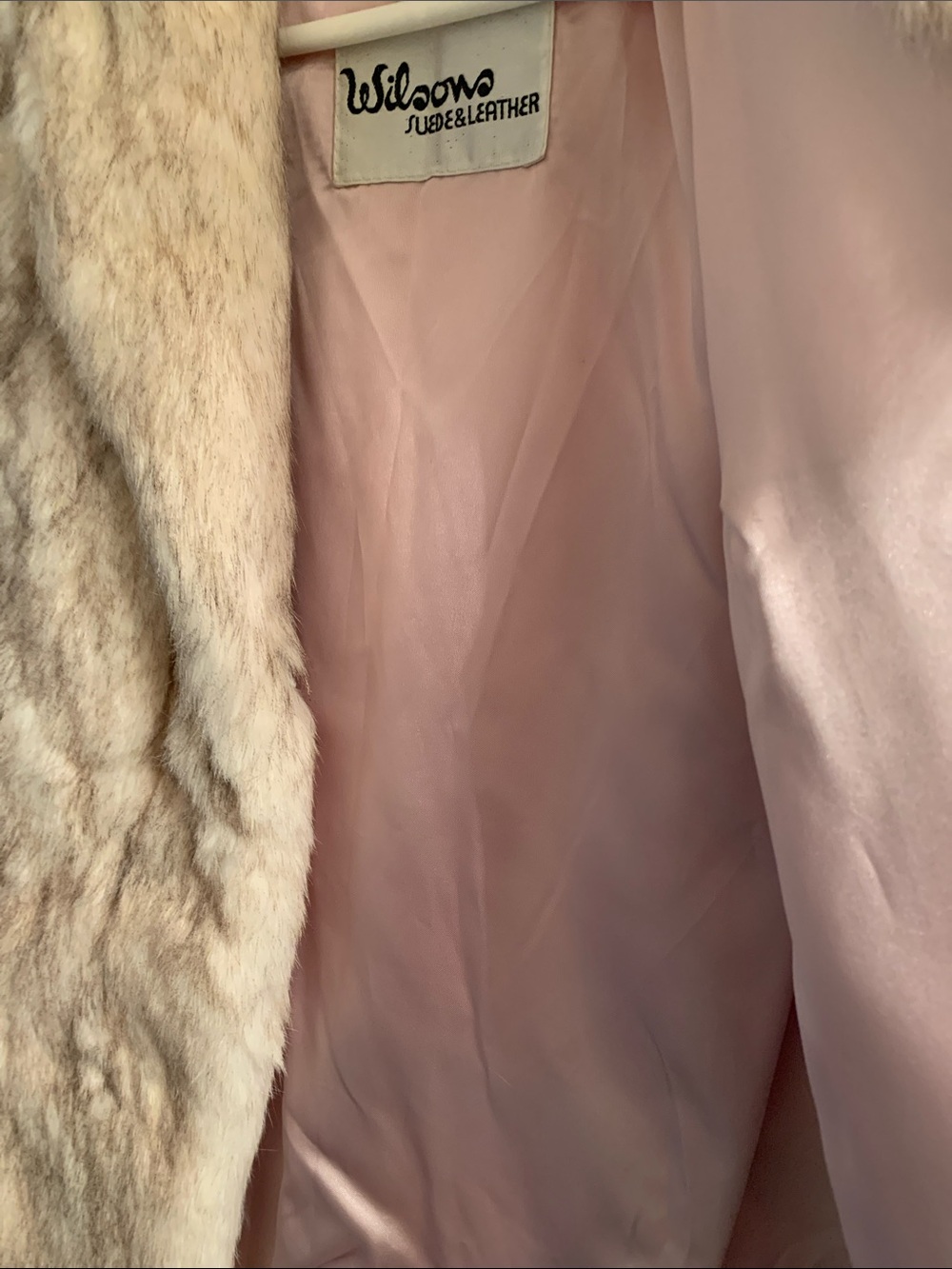 Wilson’s - Cream, Rabbit Fur Jacket - Picture 6 of 10
